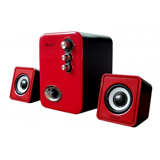  Ηχεία KISONLI Multimedia ηχεία U-2100, 2.1ch, 5W & 2x 3W, USB, 